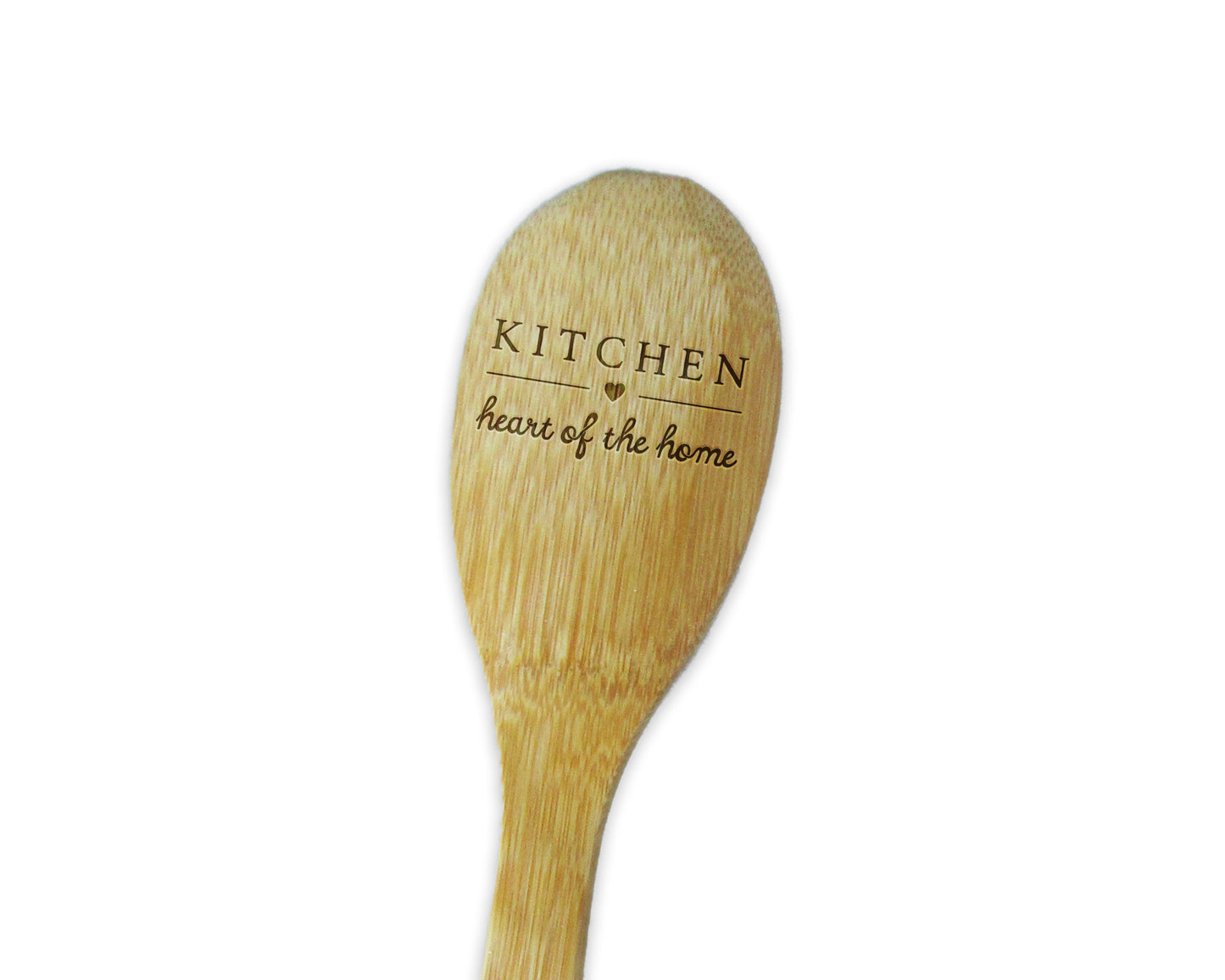 a wooden spoon with the words kitchen on it