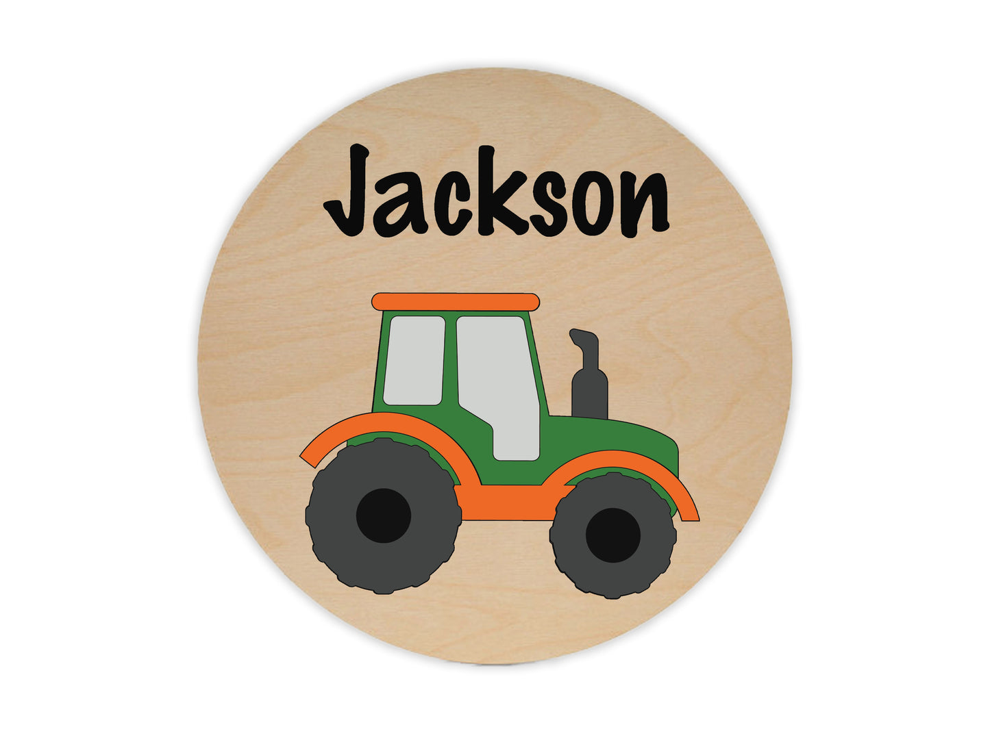 Farm Tractor with Optional Name Kids Paint Kit