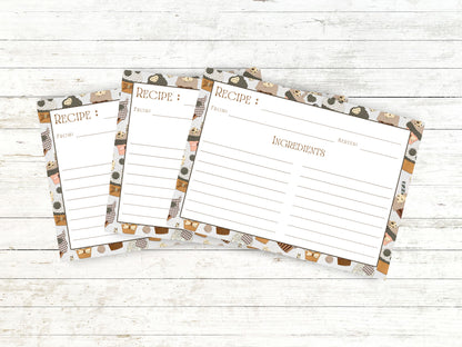 Quilted Cupcake Treats Recipe Card