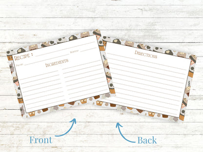 Quilted Cupcake Treats Recipe Card