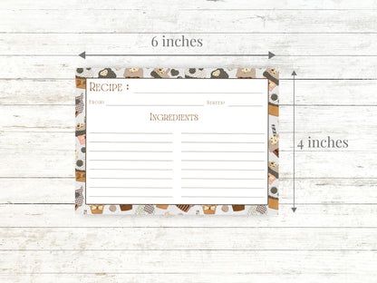 Quilted Cupcake Treats Recipe Card