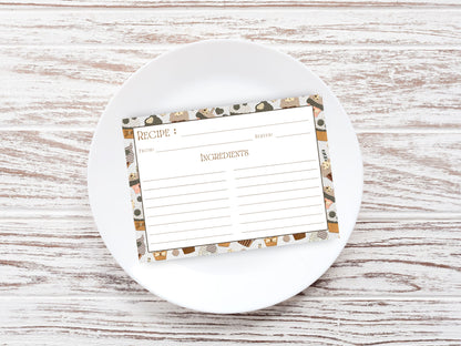 Quilted Cupcake Treats Recipe Card