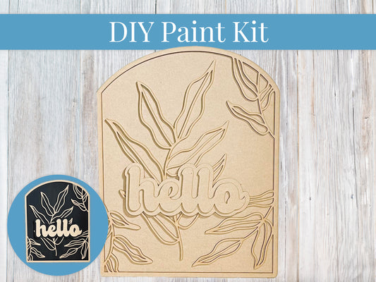 a diy paint kit with a picture of a plant