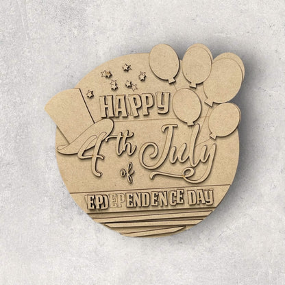 4th of July Independence Sign DIY Kit