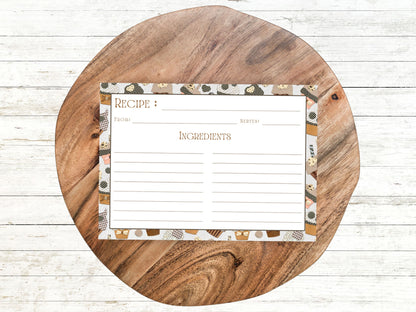 Quilted Cupcake Treats Recipe Card