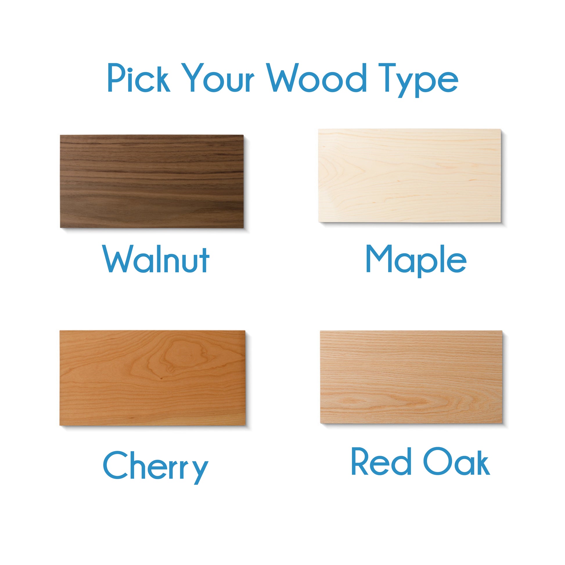 a picture of different types of wood