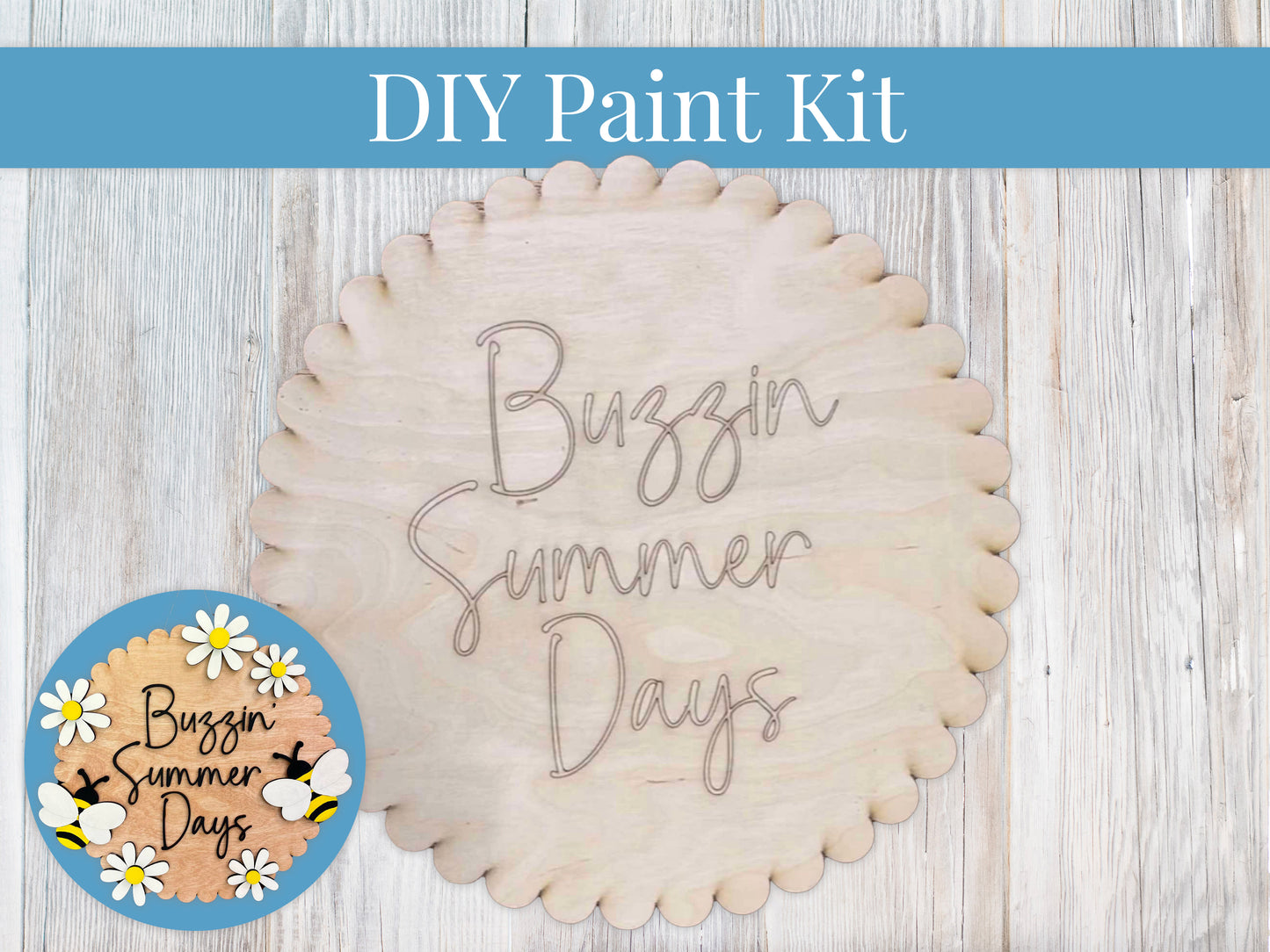 Buzzin Summer Days Sign DIY Paint Kit