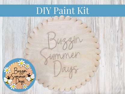Buzzin Summer Days Sign DIY Paint Kit