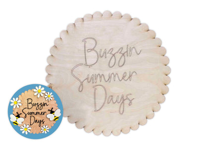 Buzzin Summer Days Sign DIY Paint Kit