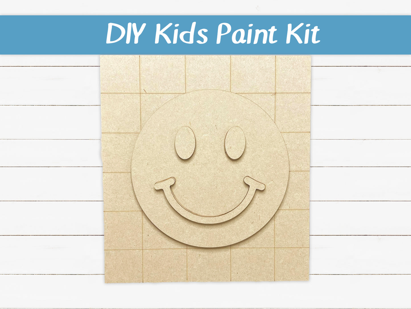 Checkered Smile Face Kids Paint Kit