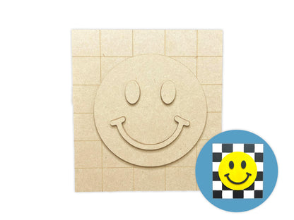 Checkered Smile Face Kids Paint Kit