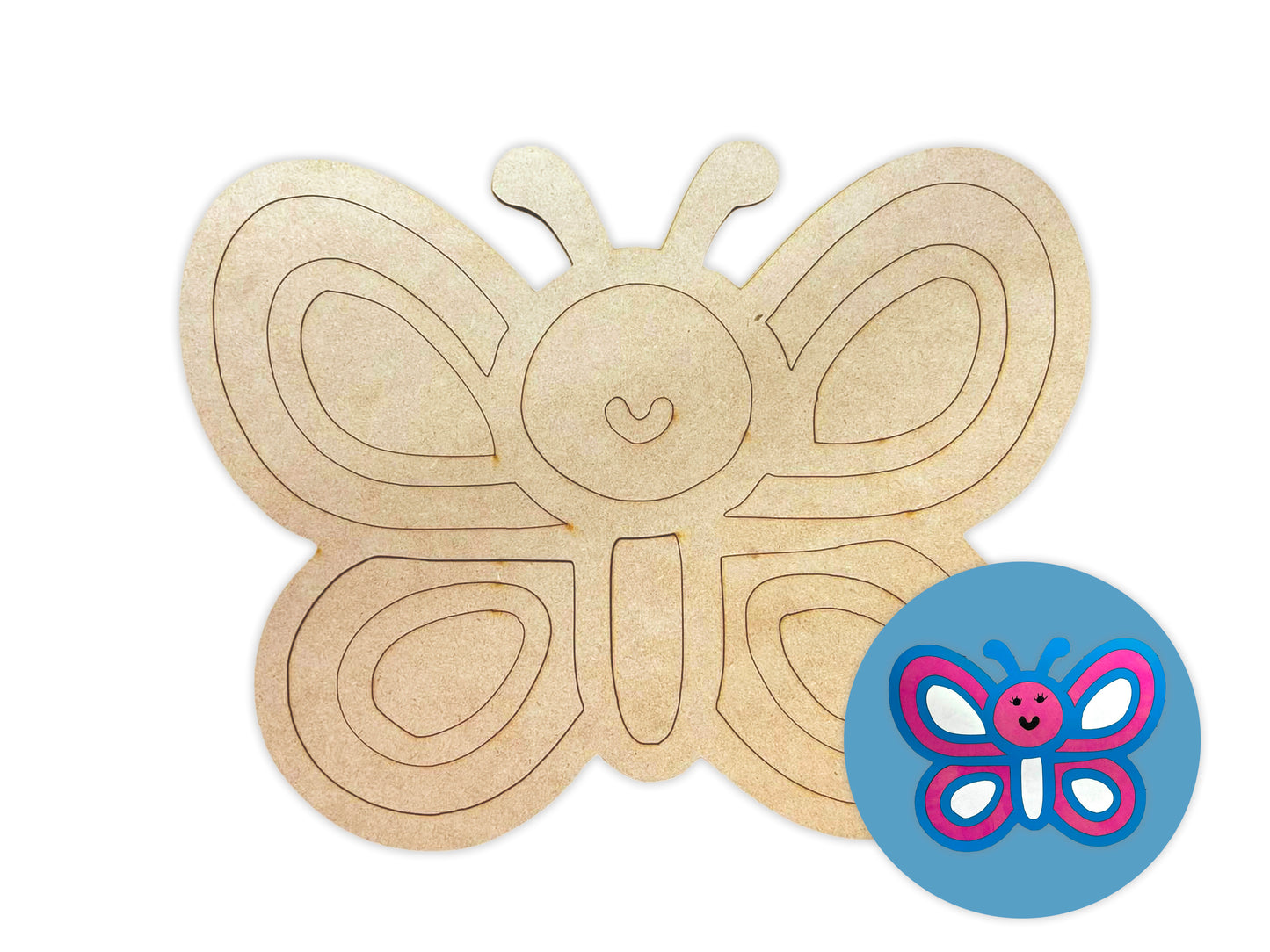 Happy Butterfly Kids Paint Kit