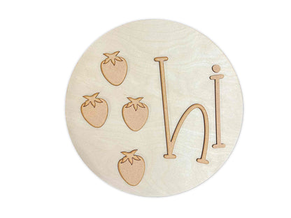 Hi Strawberries Sign DIY Paint Kit
