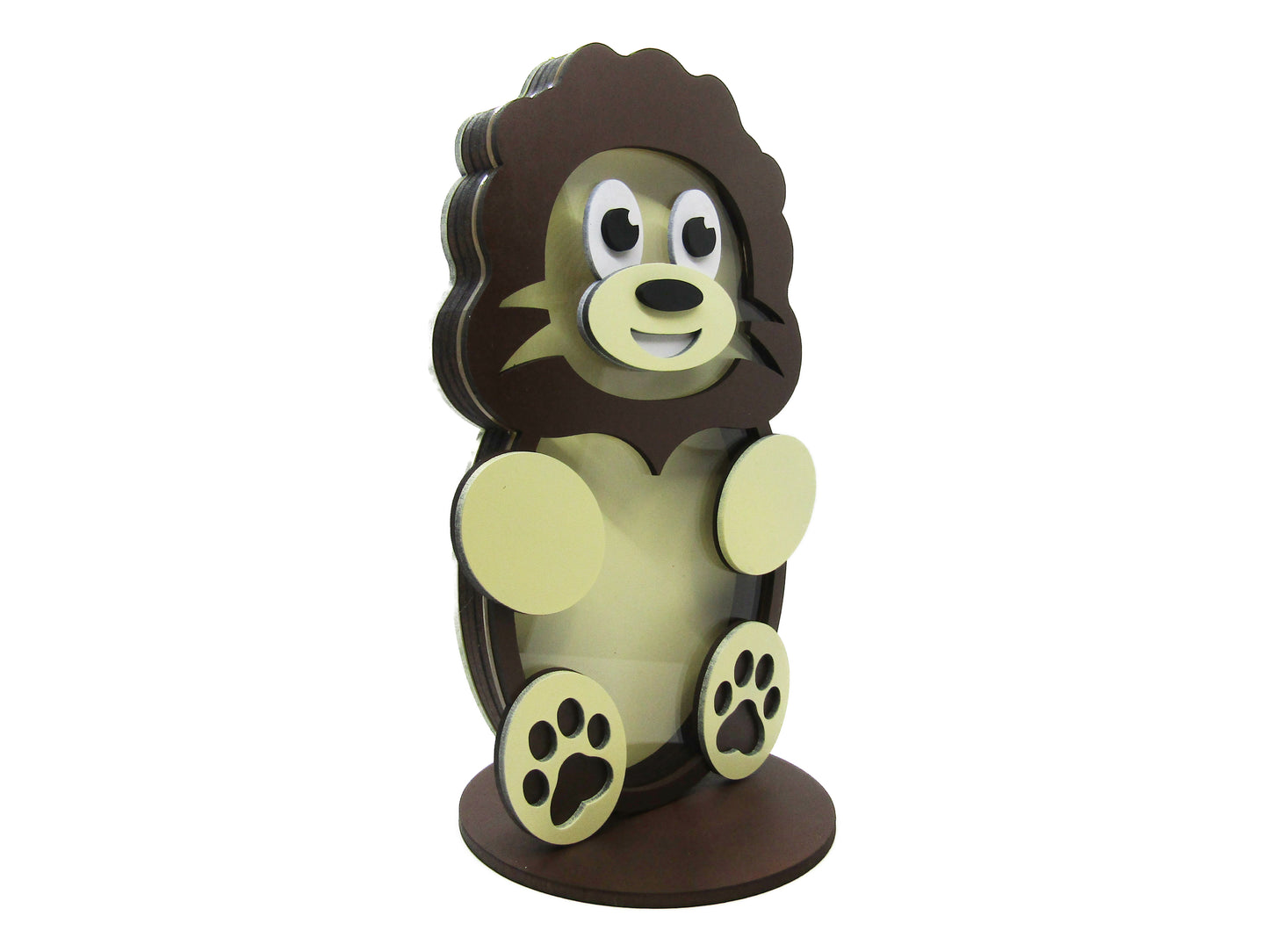 Lion Bank - Wood Piggy Bank