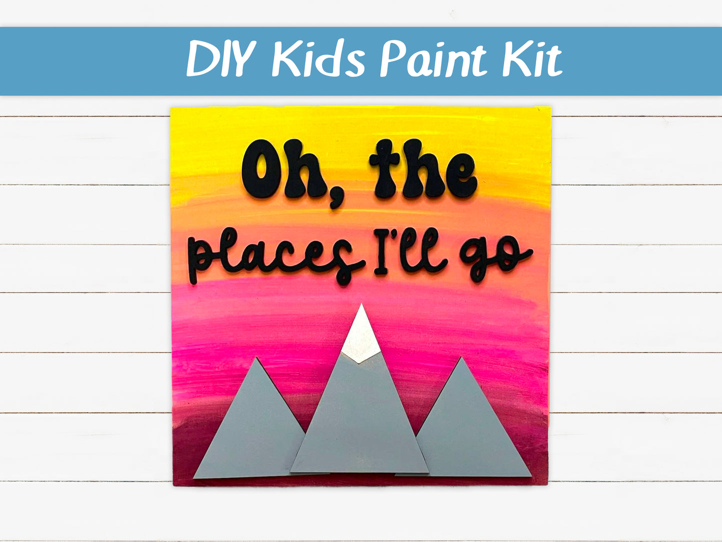 Oh The Places I'll Go Kids Paint Kit