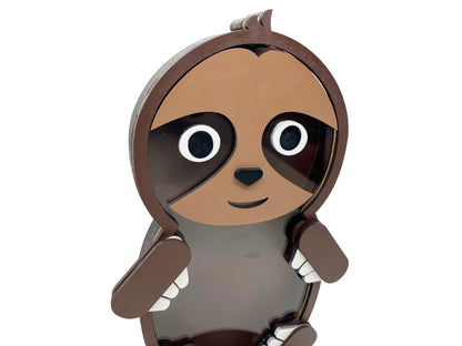 Sloth Bank - Wooden Money Bank