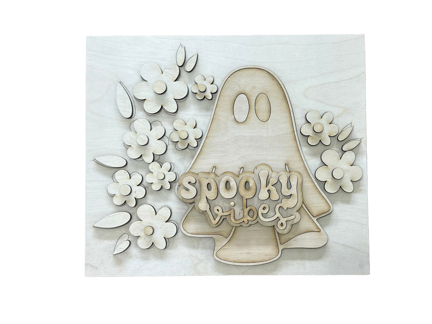 Spooky Vibes Ghost Sign DIY Paint Kit