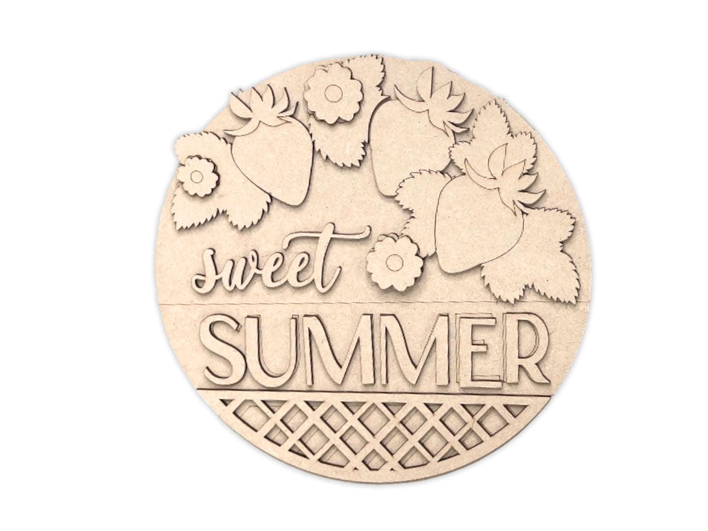 Sweet Summer Strawberries Sign DIY Paint Kit