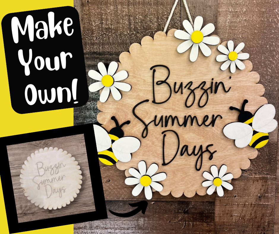 Buzzin Summer Days Sign DIY Paint Kit