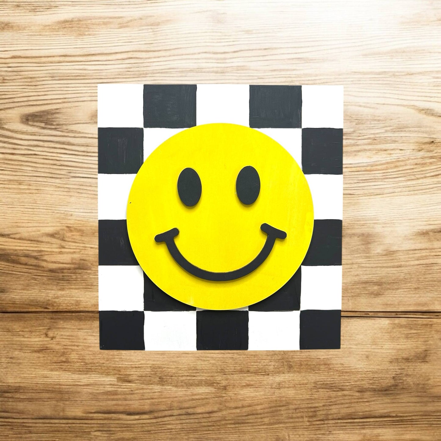 Checkered Smile Face Kids Paint Kit