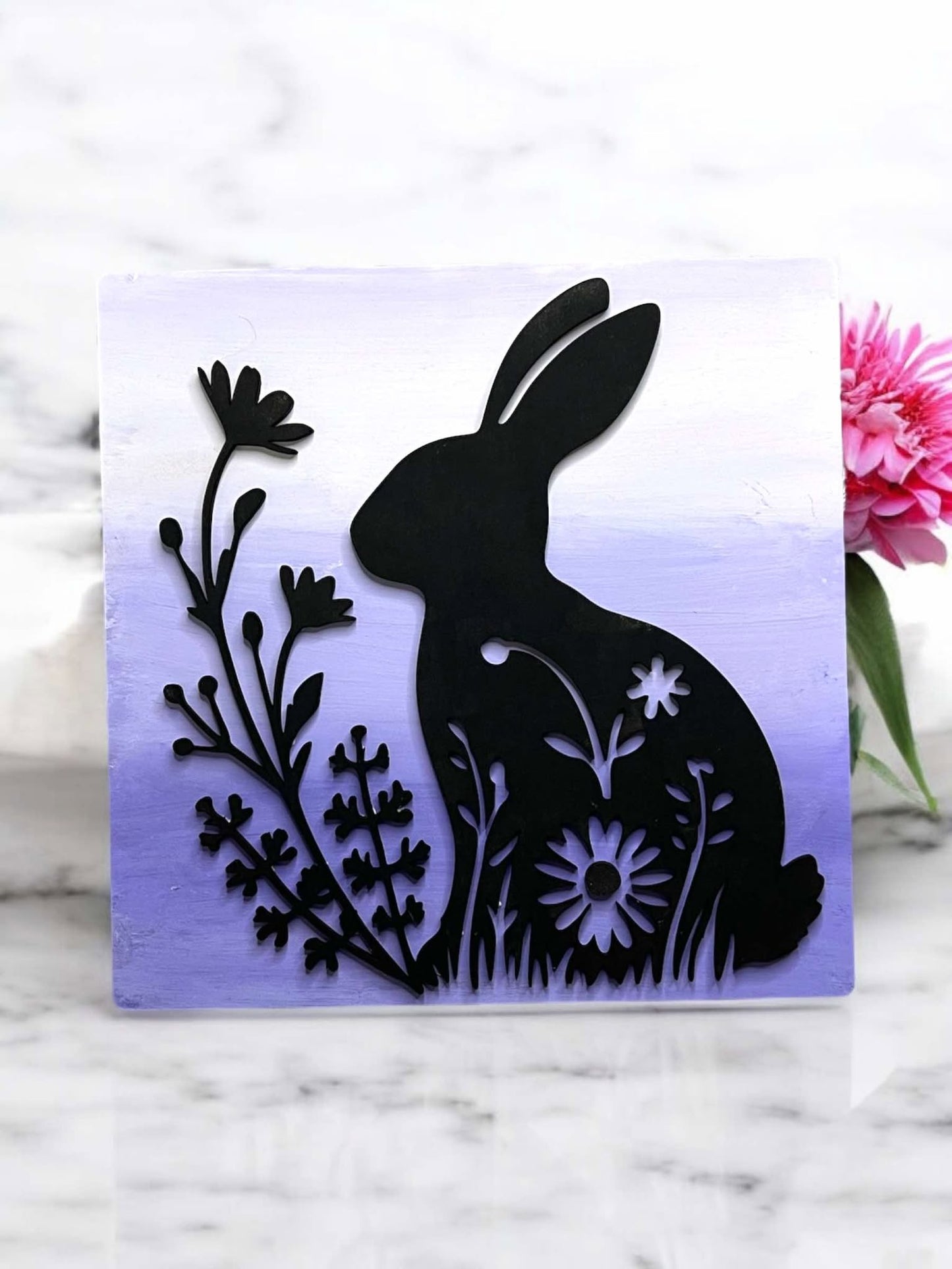 Floral Bunny Flowers Kids Paint Kit