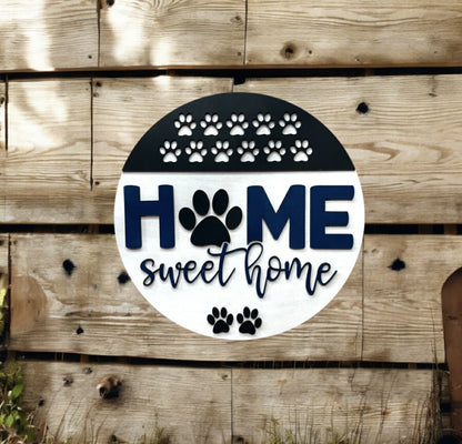 Home Sweet Home Paws Signs DIY Paint Kit