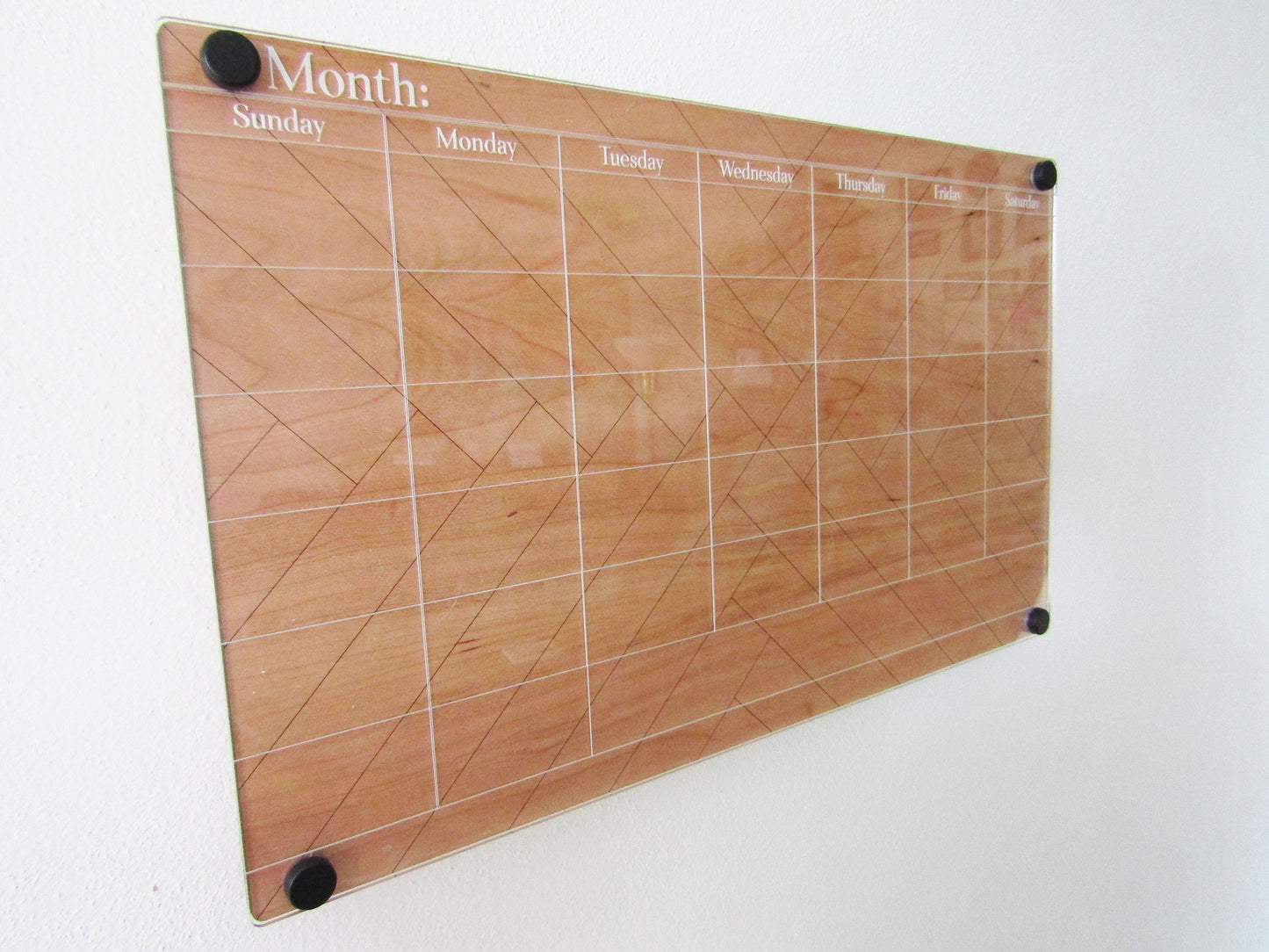 Quilt Pattern Calendar - Dry Erase Wall Calendar Board - Wood, Acrylic, Wall Décor, Office Décor, Home Décor, Wood Calendar, Wall Mounted