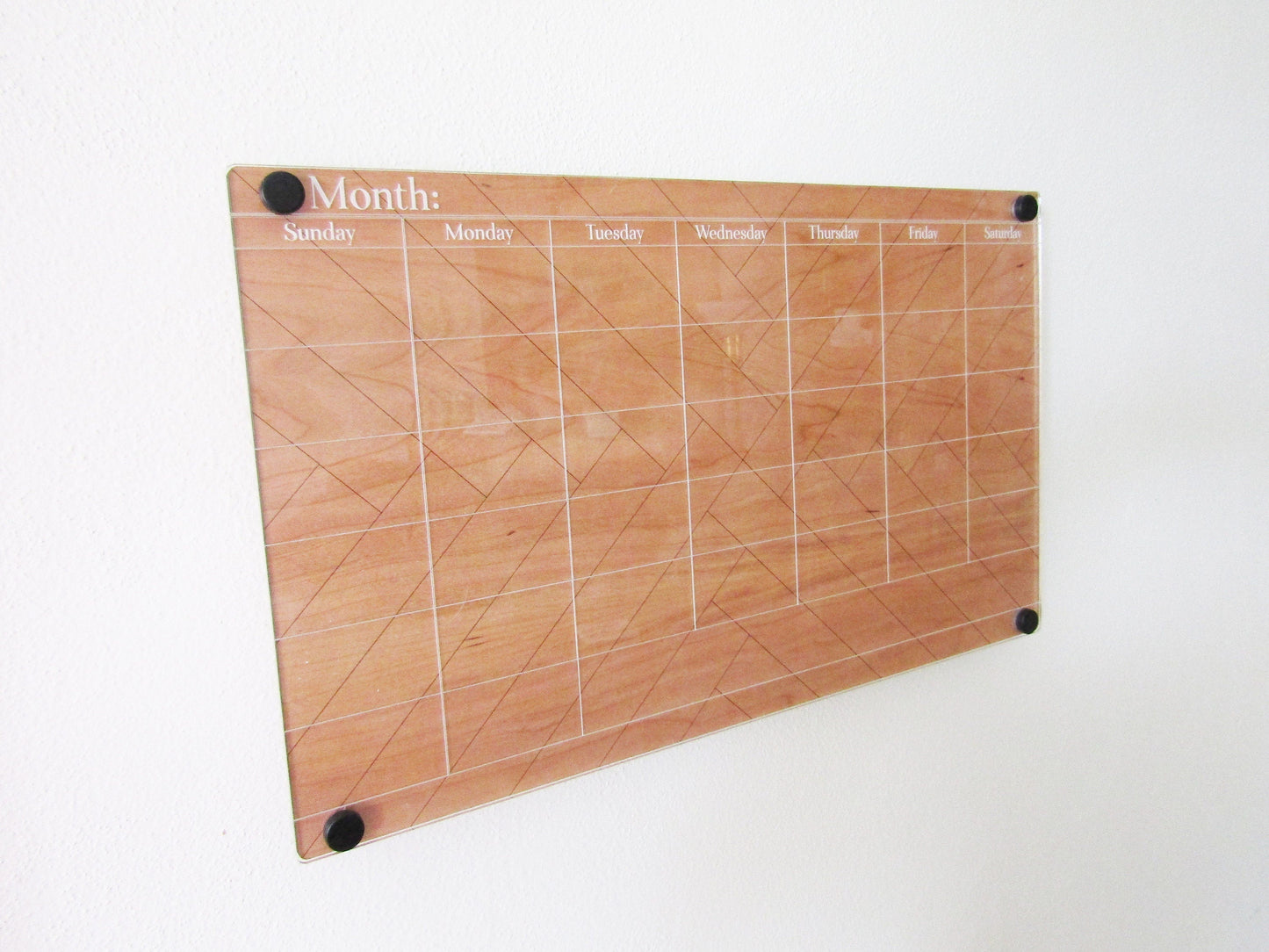 Quilt Pattern Calendar - Dry Erase Wall Calendar Board - Wood, Acrylic, Wall Décor, Office Décor, Home Décor, Wood Calendar, Wall Mounted