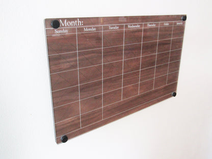 Quilt Pattern Calendar - Dry Erase Wall Calendar Board - Wood, Acrylic, Wall Décor, Office Décor, Home Décor, Wood Calendar, Wall Mounted