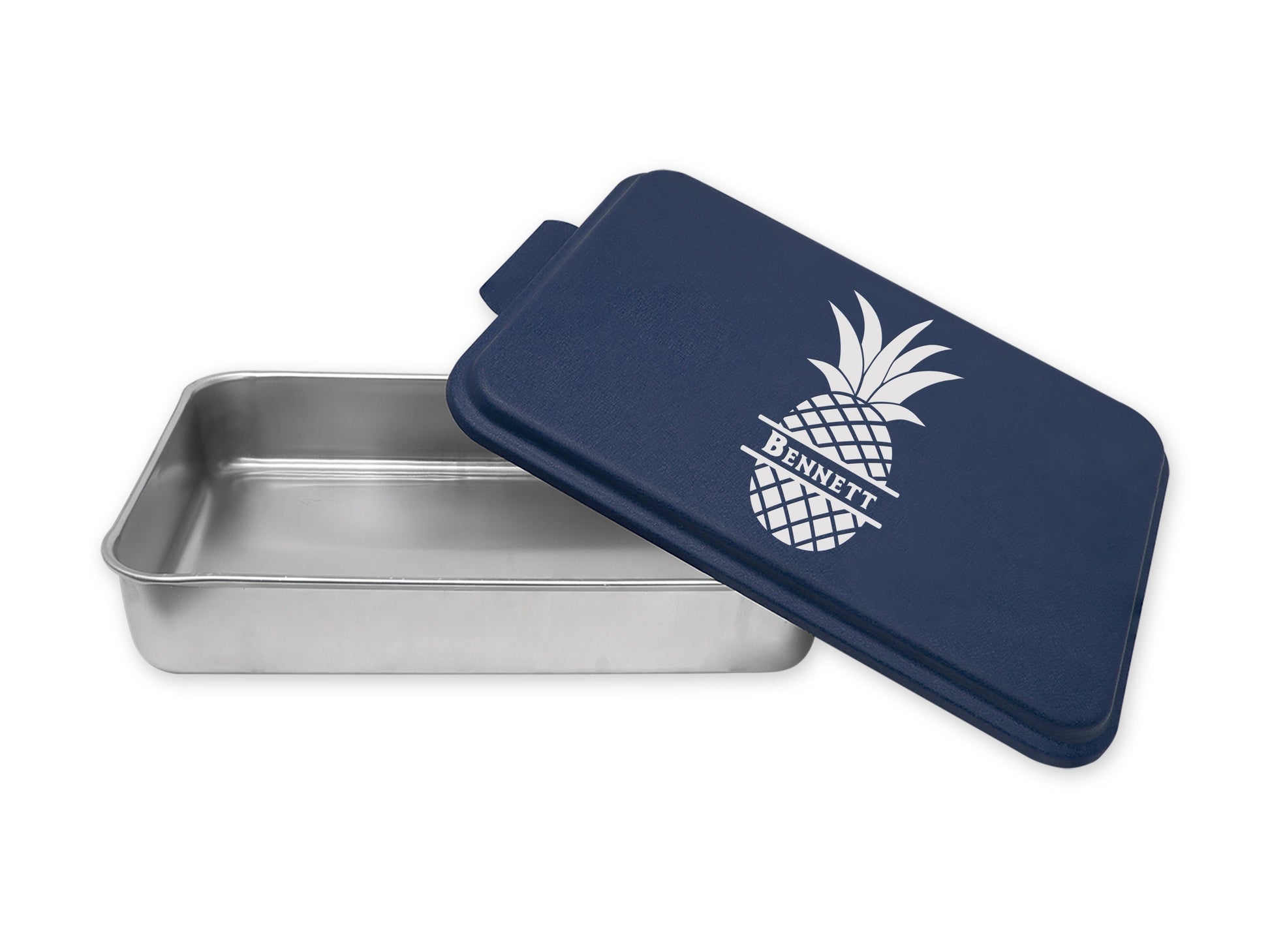 Personalized Cake Pan - Pineapple Split Line - Custom Engraved Cake Pan - Housewarming Gift - Baking Pan - Wedding Gift - Baking Pan