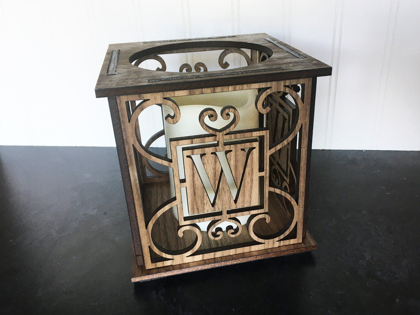 Monogrammed Candle Holder - Monogram Lantern - Candle Lantern - Personalized Candle Holder - Initial Candle Holder - Initial Lantern