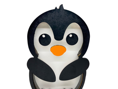 Penguin Bank - Money Bank, Piggy Bank, Wood Gift for Kids, Penguin Money Bank, Wooden Piggy Bank, Wood Piggy Bank