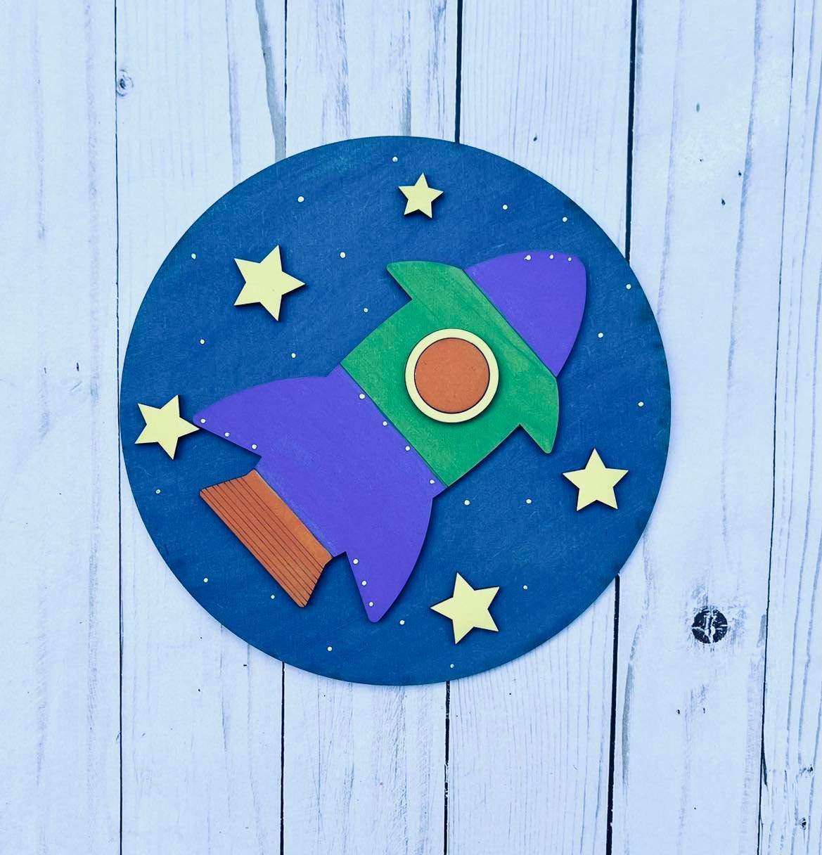 DIY Kids Paint Kit - Rocket Stars DIY Kit, Kids Paint Project, DIY Kit, Childrens Craft Project, Kids Craft Kit, Birthday Party