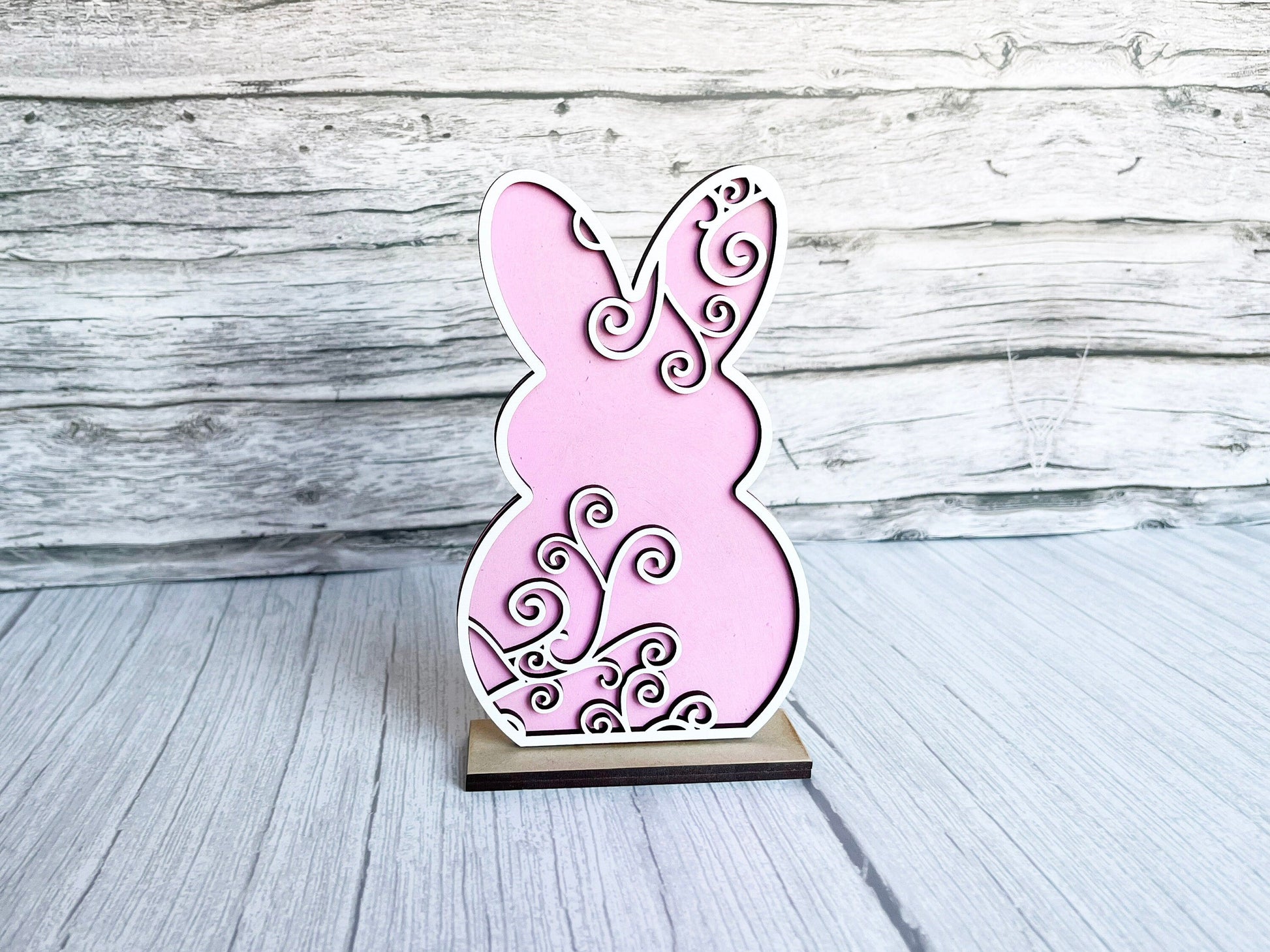 Spring Home Decor - Spring Flower Dragonfly Bunnies Stand Set, Dragonfly Bunny, Butterfly, Mantel Decor, All Seasons Decorations for Shelf