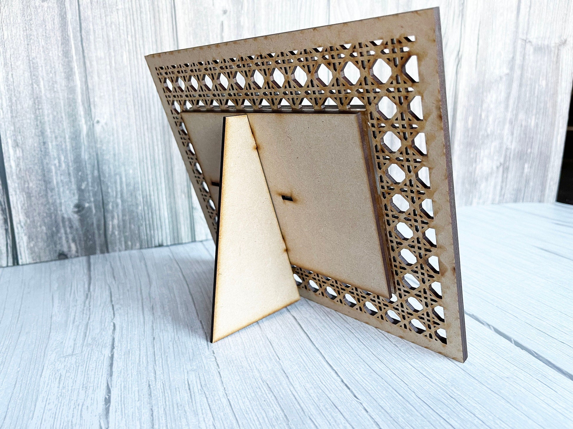 Rattan Photo Frame - Wood Picture Frame, 4x6, 5x7, 8x10, Wooden Frame, Wood Frame, Photo Frame, Mother's Day, Wedding Décor, Home Décor