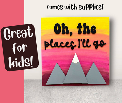 Oh The Places I'll Go Kids Paint Kit