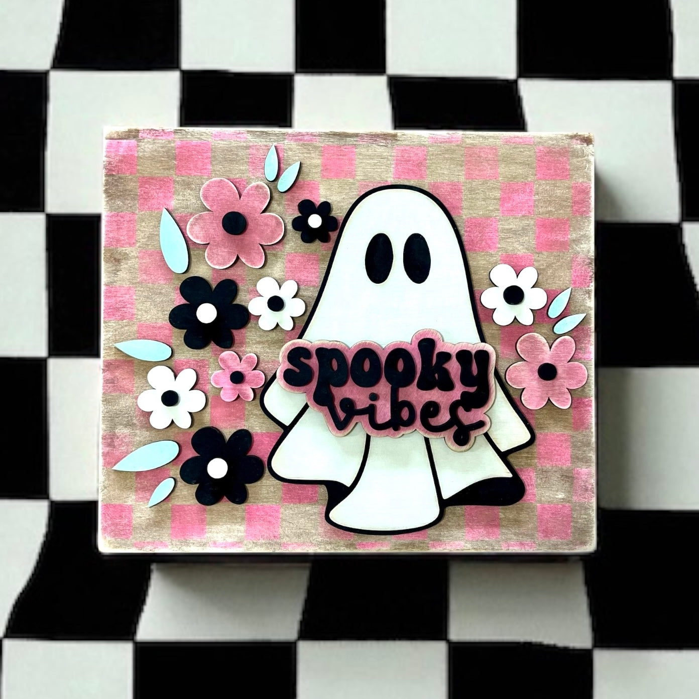 Spooky Vibes Ghost Sign DIY Paint Kit