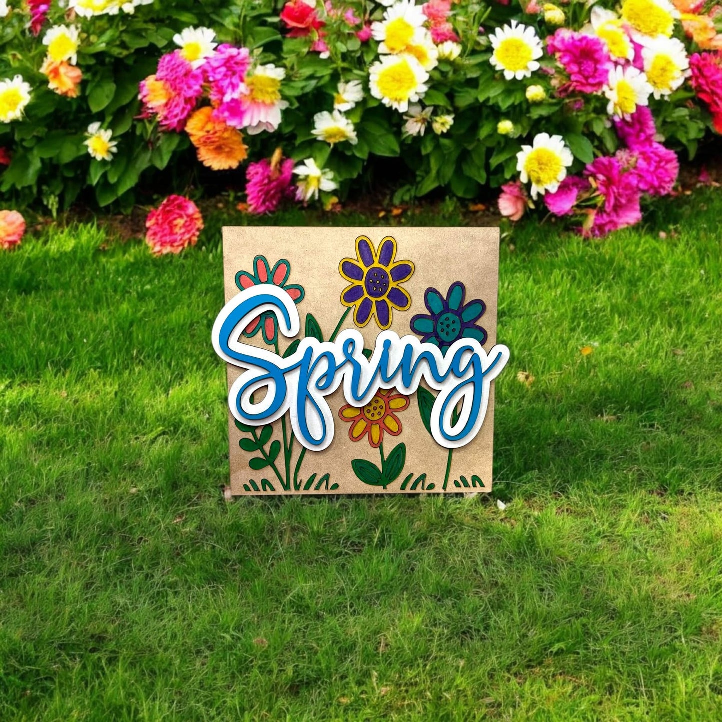 Spring Flowers Floral Kids Paint Kit