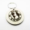 Best Dad in the World Circle Keychain