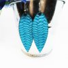 Petal Teardrop Fishtail Earrings Turquoise