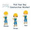 Construction Worker Boy Hair Color