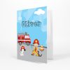 Firefighter Boy Girl Fire Truck Folder