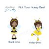 Honey Bee Girl Dark Hair