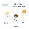Karate Kid Boy Knee Raised