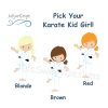 Karate Kid Girl Knee Raised