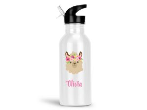 llama-funny-face-water-bottle