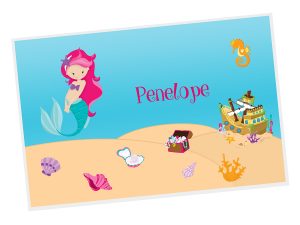 Mermaid Sea Floor Shells Placemat