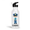 police-boy-girl-water-bottle