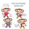 monkey-school-girl
