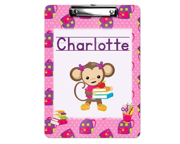 monkey-school-girl-clipboard